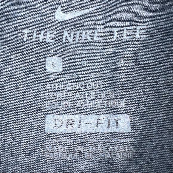 The Nike Tee Mens Dri Fit T Shirt Top Short Sleeve Moisture Wicking Blue Large - Picture 5 of 5